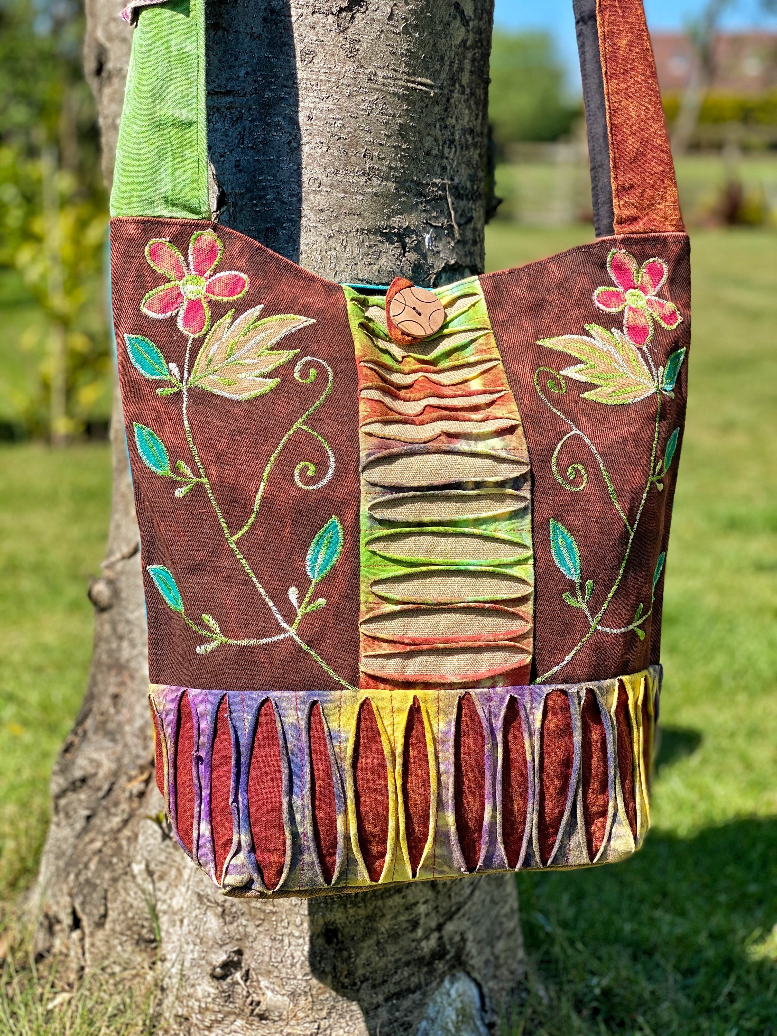 ENCHANTING WILDWOOD LARGE COTTON TOTE / BAG - Image 6