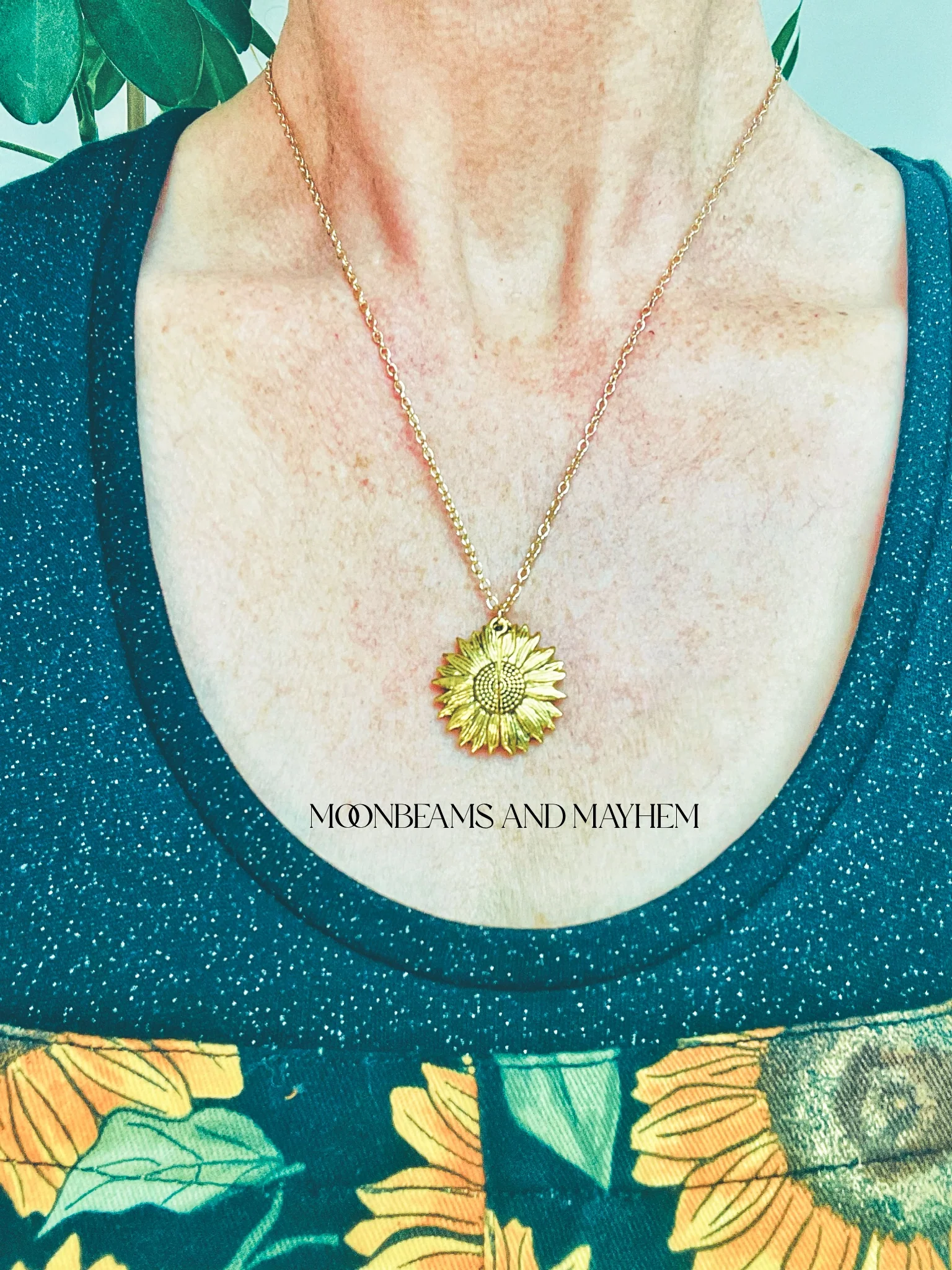 YOU ARE MY SUNSHINE SUNFLOWER NECKLACE - Image 3